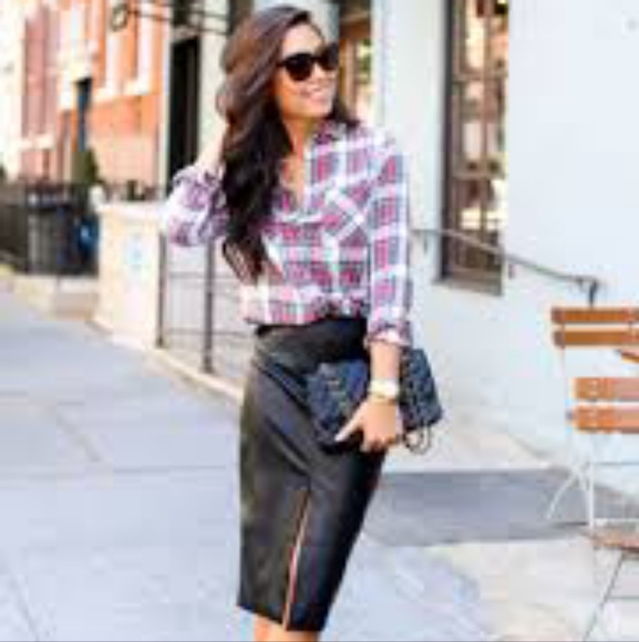 Tilley Womens XXL Burgundy, Pink And White Plaid Shirt Workwear Grunge Y2K - Picture 2 of 15